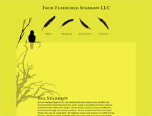 Tablet Screenshot of fourfeatheredsparrow.com